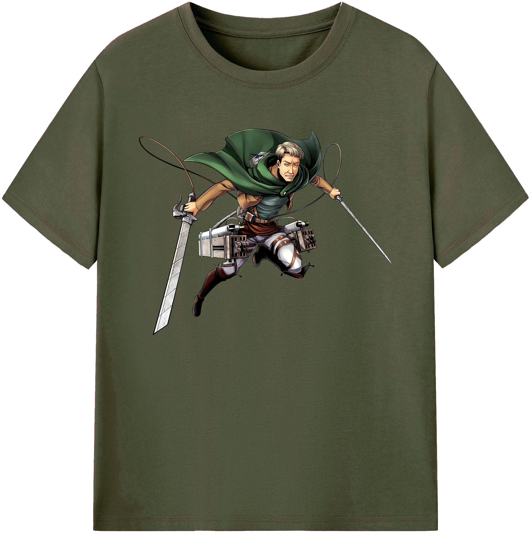 （画像用） 進撃の巨人 Attack on Titan 綿100％ メンズ半袖Tシャツ｜肌触りやわらか＆通気性